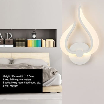 Applique murale LED en forme de flamme
